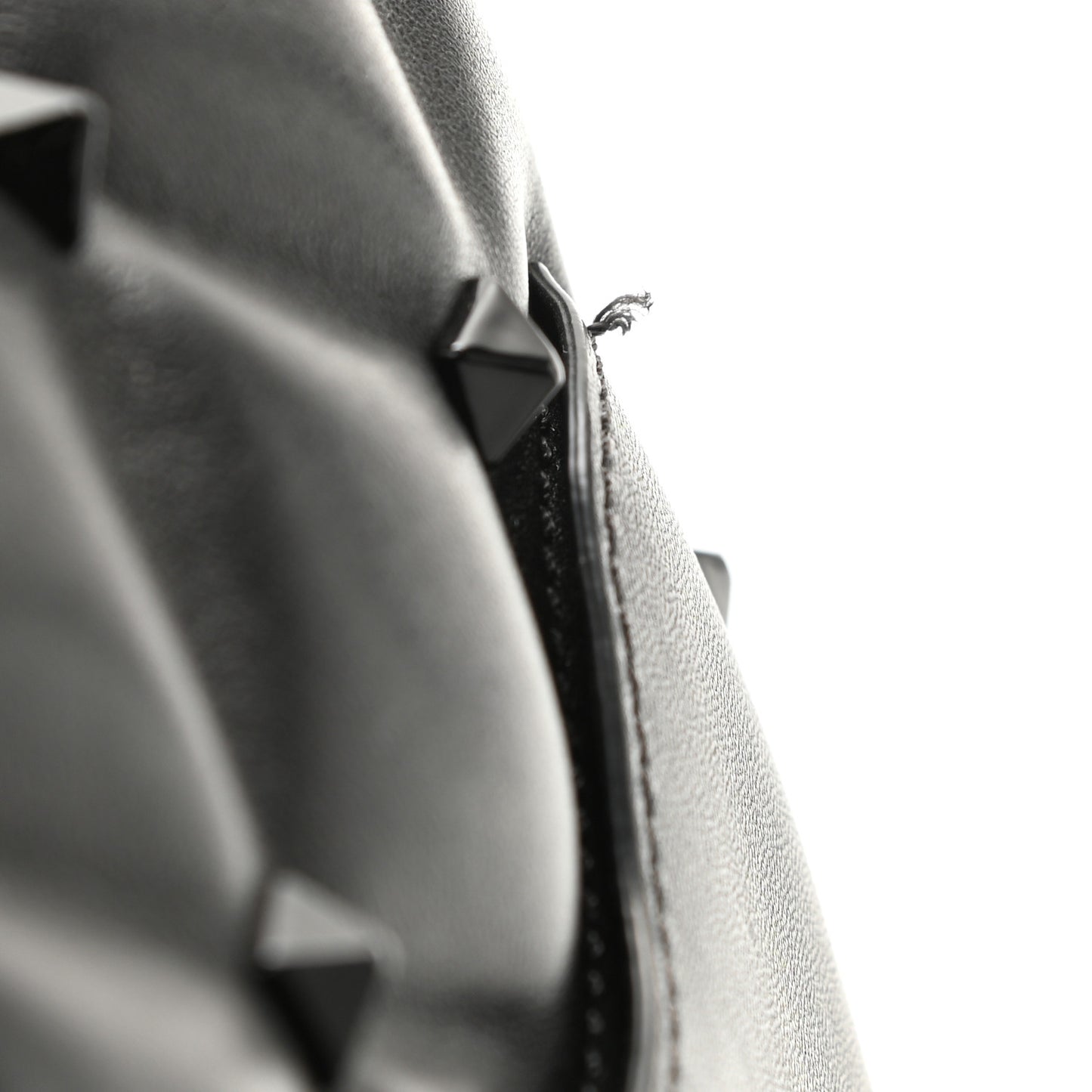 Nappa Monochrome Medium Candystud Top Handle Bag Black