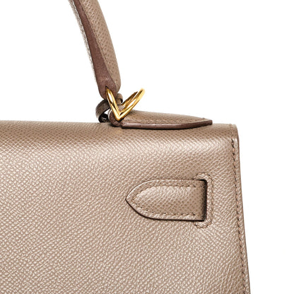 Hermes Epsom Kelly Sellier 28 Etain 23 of 27