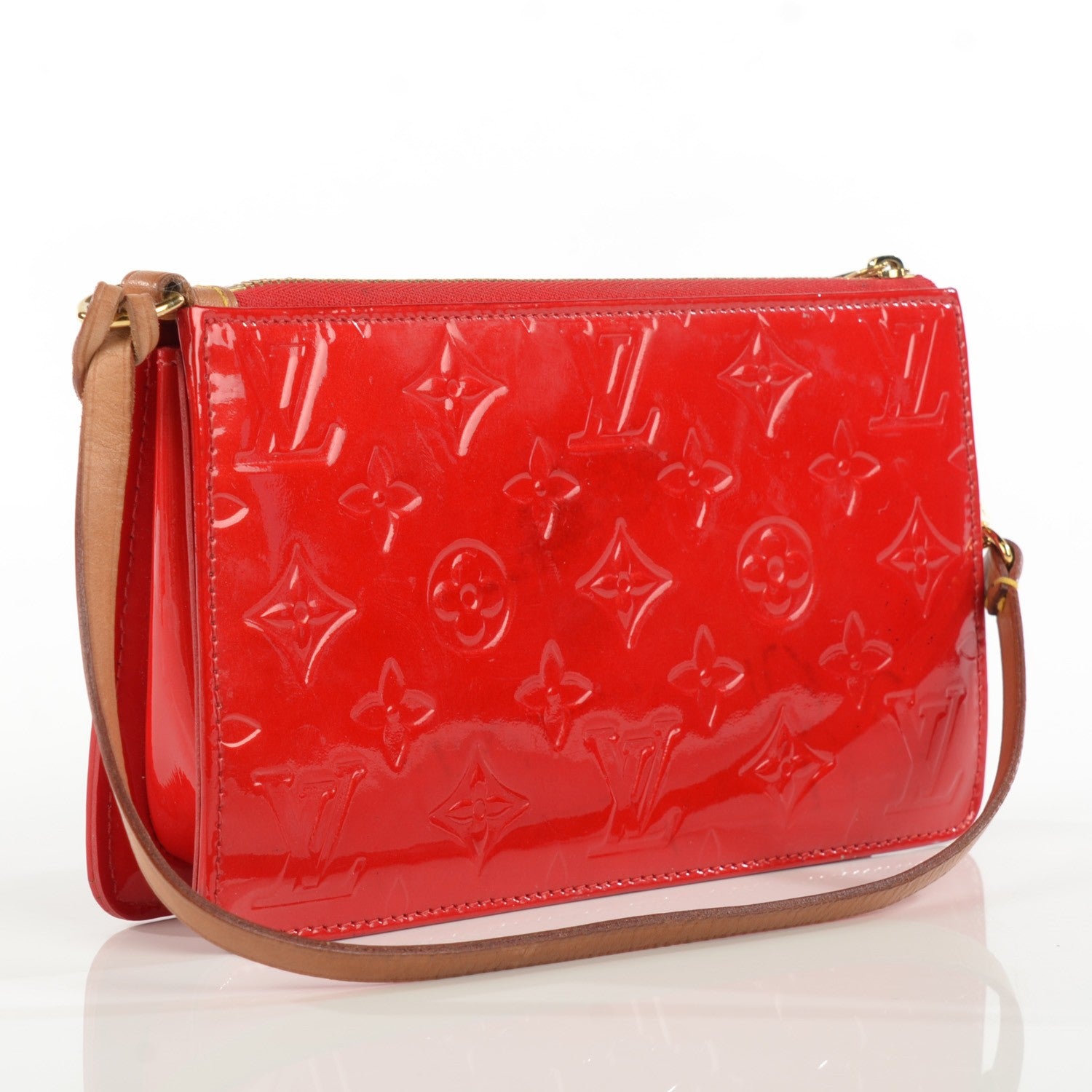 Louis Vuitton Vernis Lexington Pochette Rouge 3 of 7