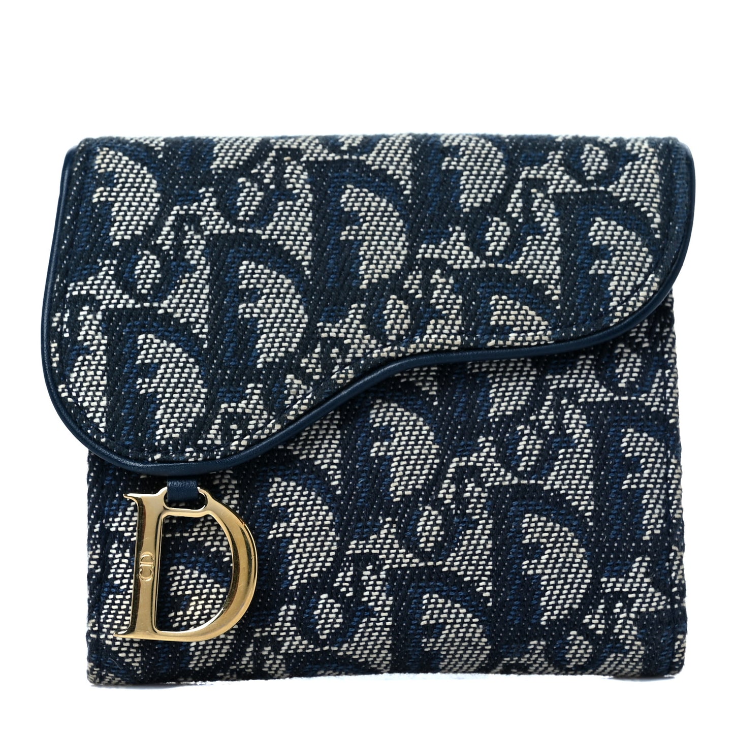Monogram Compact Saddle Wallet Blue