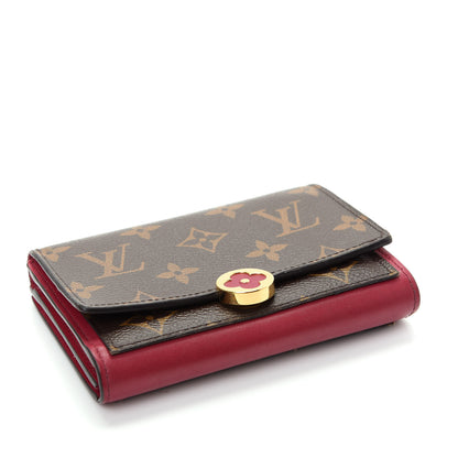 Louis Vuitton Monogram Flore Compact Wallet Fuchsia 4 of 6