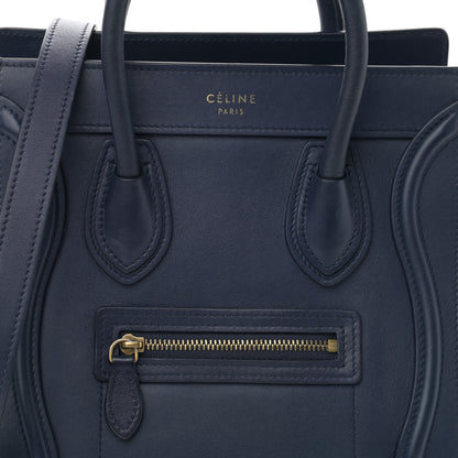 Celine Smooth Calfskin Nano Luggage Ink 8 of 13