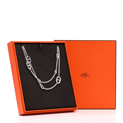 Hermes Sterling Silver Farandole Necklace 120 6 of 6