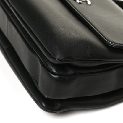 Chanel Calfskin Medium Trendy CC Dual Handle Flap Bag Black 10 of 13