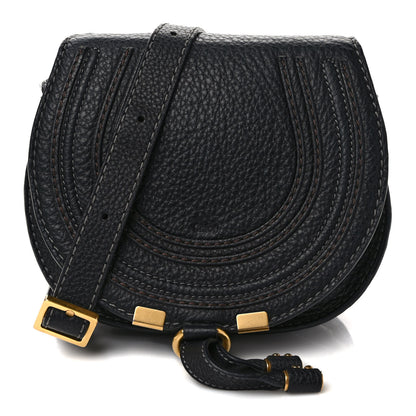 Chloe Calfskin Nano Marcie Saddle Bag Black 1 of 10