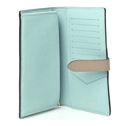 Louis Vuitton Taurillon LV Vertical Capucines Wallet Galet Aquamarine 6 of 7