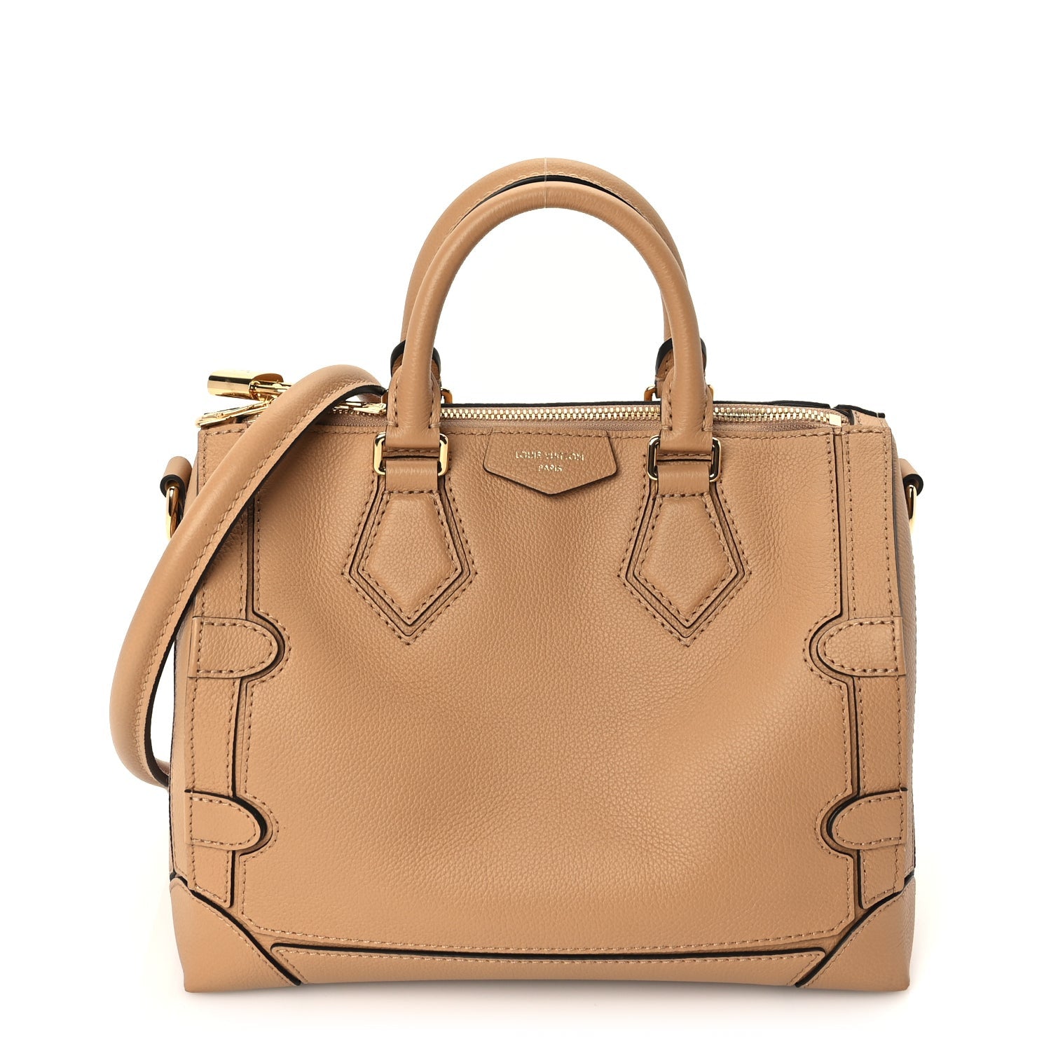 Louis Vuitton Calfskin Speedy 25 Silhouette  Arizona Beige 1 of 8