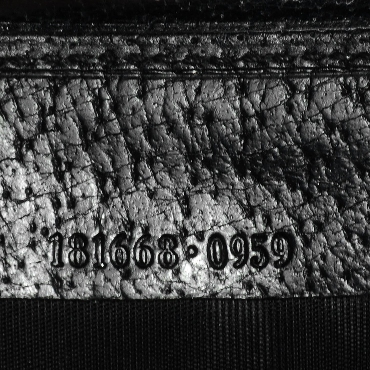 Monogram Calfskin Ladies Web Long Wallet Black