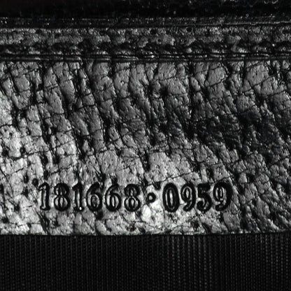 Gucci Monogram Calfskin Ladies Web Long Wallet Black 7 of 7