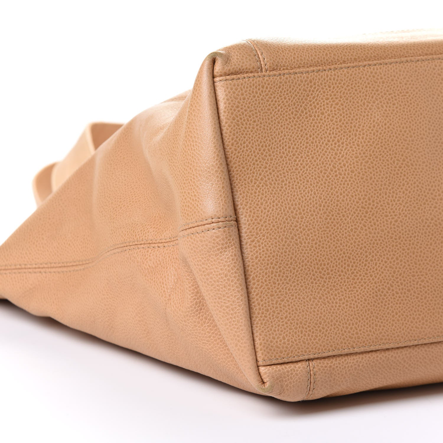 Chanel Caviar CC Shoulder Bag Beige 8 of 9