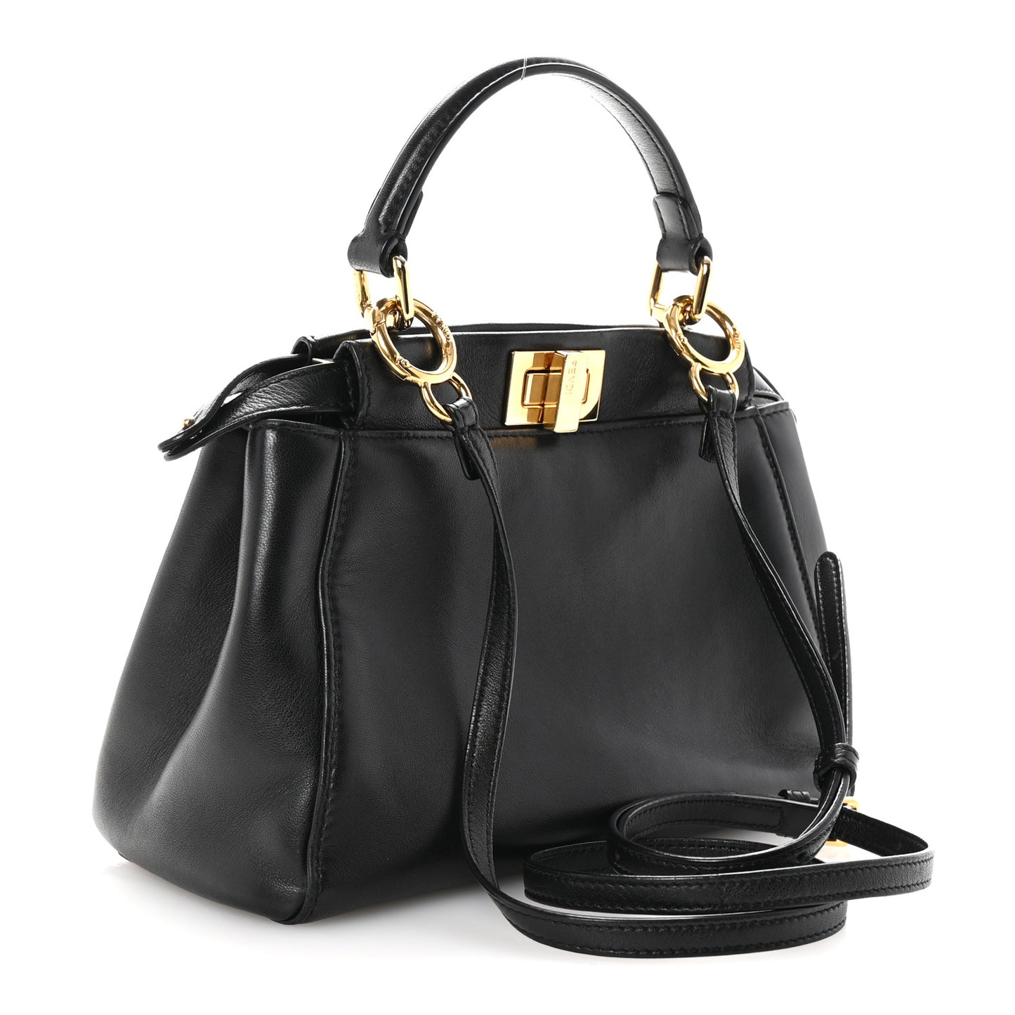 Nappa Mini Peekaboo Iconic Satchel Black