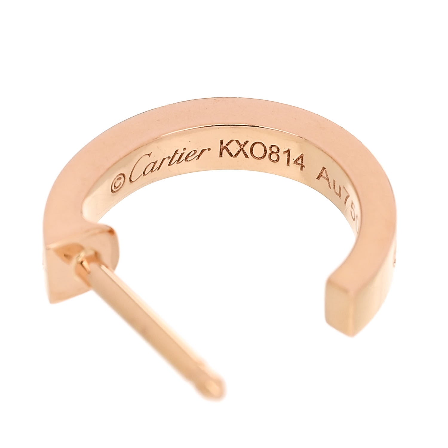 Cartier 18K Pink Gold Small LOVE Hoop Earrings 4 of 6