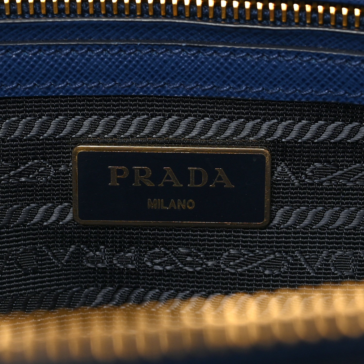 Prada Saffiano Small Galleria Double Zip Tote Bluette 6 of 8