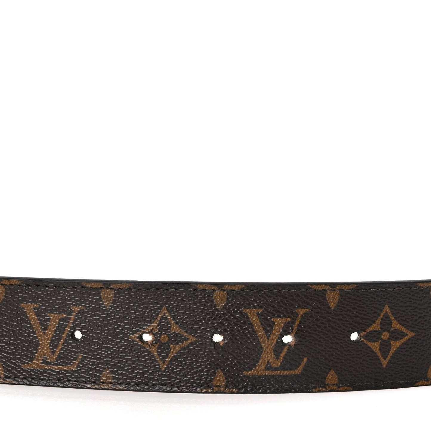Calfskin Monogram 40mm LV Initiales Reversible Belt 95 38 Black