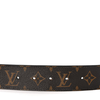 Louis Vuitton Calfskin Monogram 40mm LV Initiales Reversible Belt 95 38 Black 5 of 5