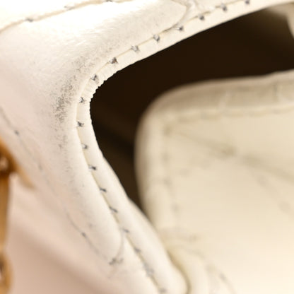 Chanel Aged Calfskin Quilted 2.55 Reissue Mini Flap White 13 of 14