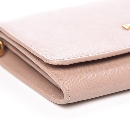 Prada Saffiano Metal Wristlet Cammeo 9 of 12