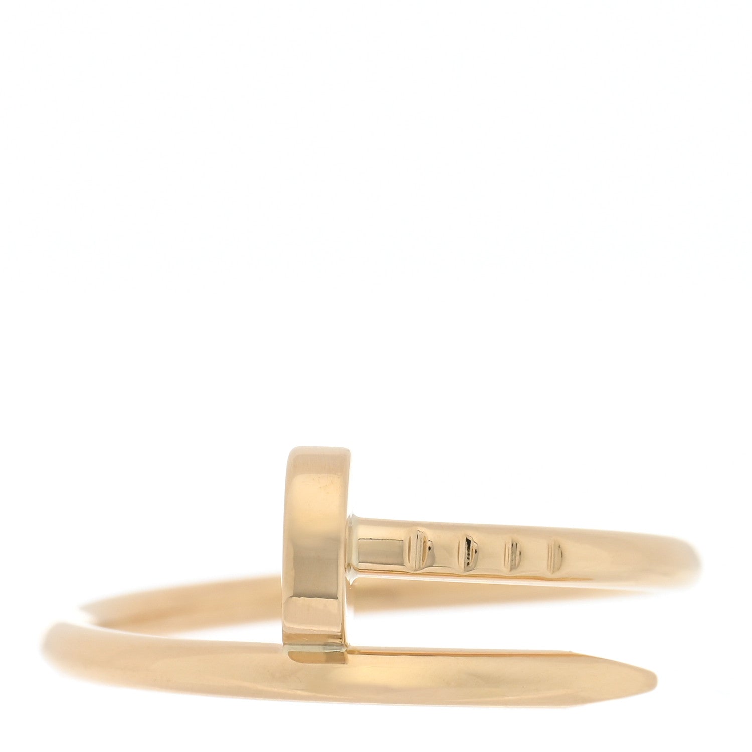 Cartier 18K Yellow Gold Small Juste Un Clou Ring 55 7.25 1 of 5