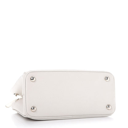 Prada Saffiano Lux Small Galleria Double Zip Tote White 5 of 15