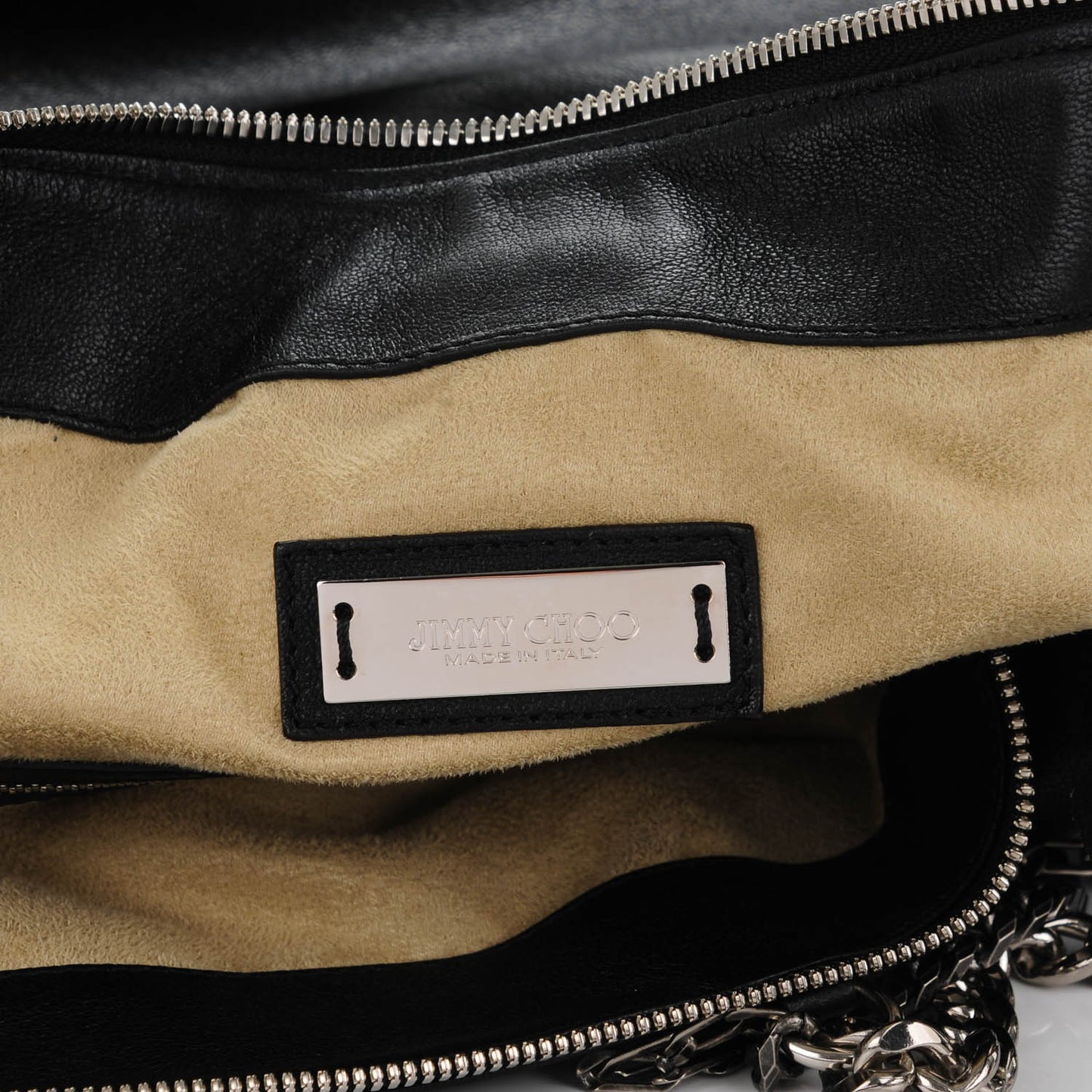 Lambskin Large Blake Boho Biker Bag Black