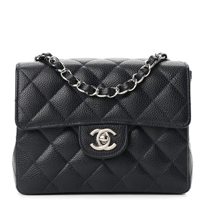 Chanel Caviar Quilted Mini Square Flap Navy 1 of 11