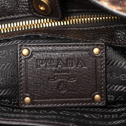 Prada Calf Hair Leopard Print Shoulder Bag Avorio 11 of 13
