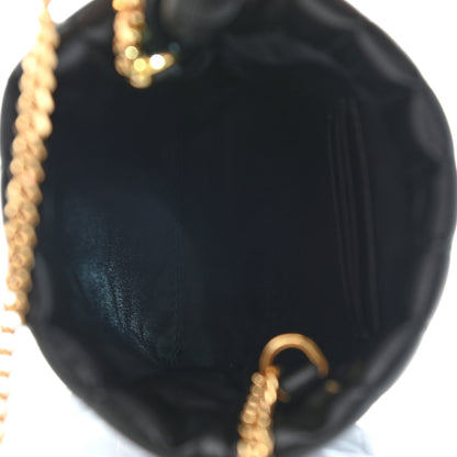 Burberry Lambskin Quilted Micro Lola Bucket Bag Black 5 of 7