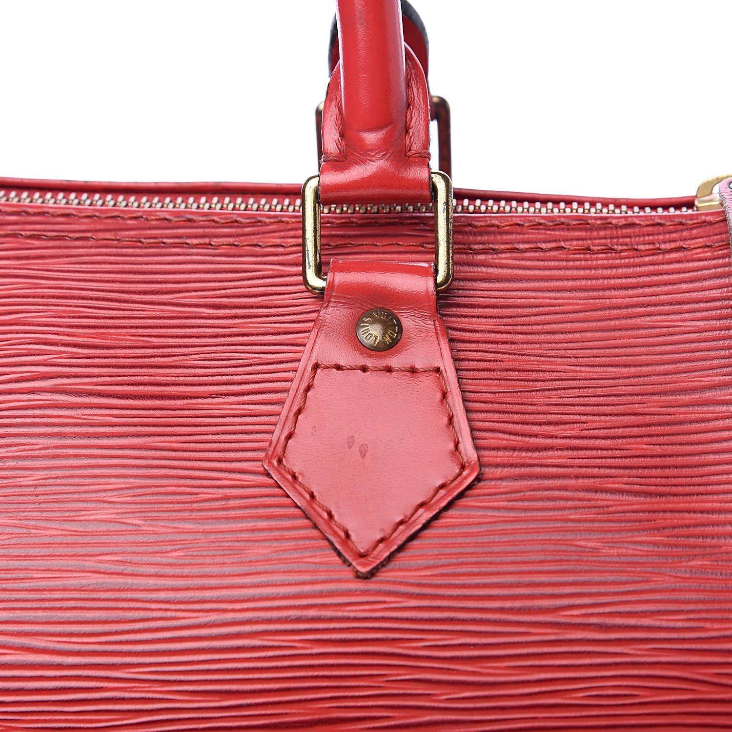 Louis Vuitton Epi Speedy 25 Castillan Red 16 of 16
