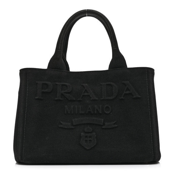 Prada Canapa Small Logo Tote Black 1 of 1