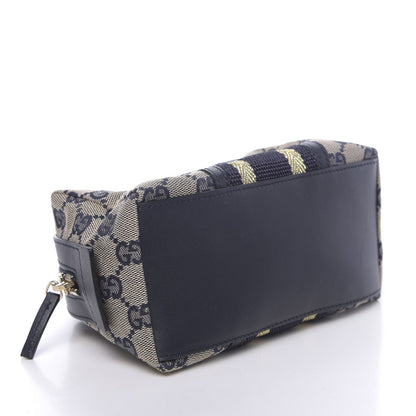 Gucci Monogram Web Small Cosmetic Case Navy 4 of 7