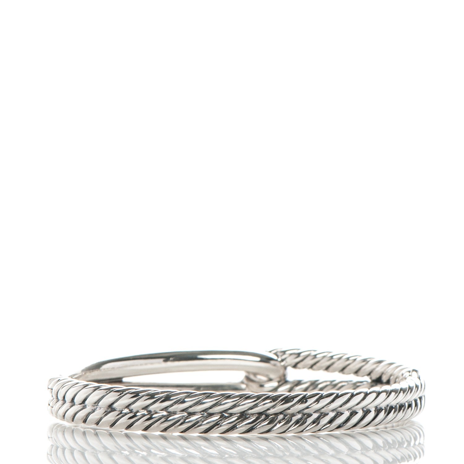 David Yurman Sterling Silver 10mm Single Loop Labyrinth Bracelet 3 of 5