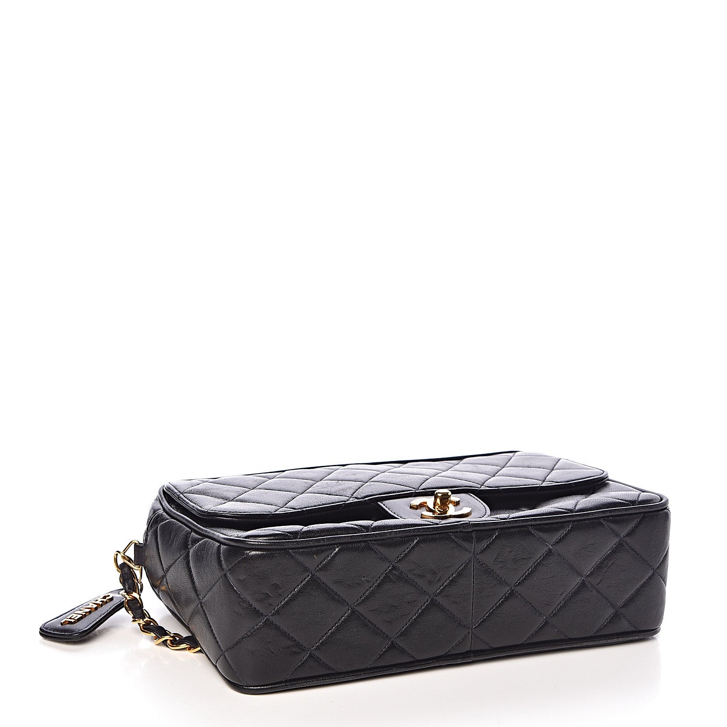 Chanel Lambskin Quilted Camera Case Black 4 of 10