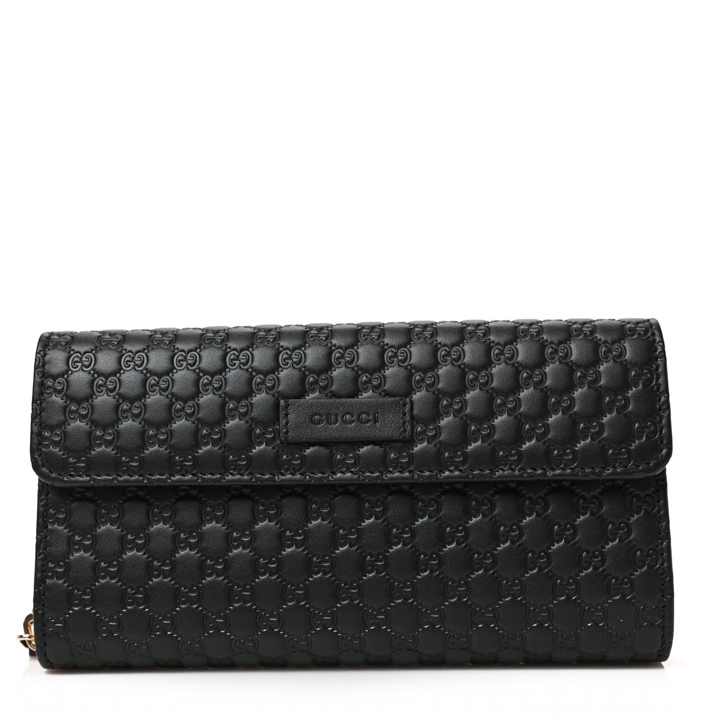 Soft Microguccissima Continental Zip Wallet Black