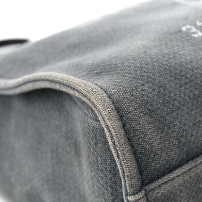 Chanel Canvas Small Deauville Tote Grey 8 of 16