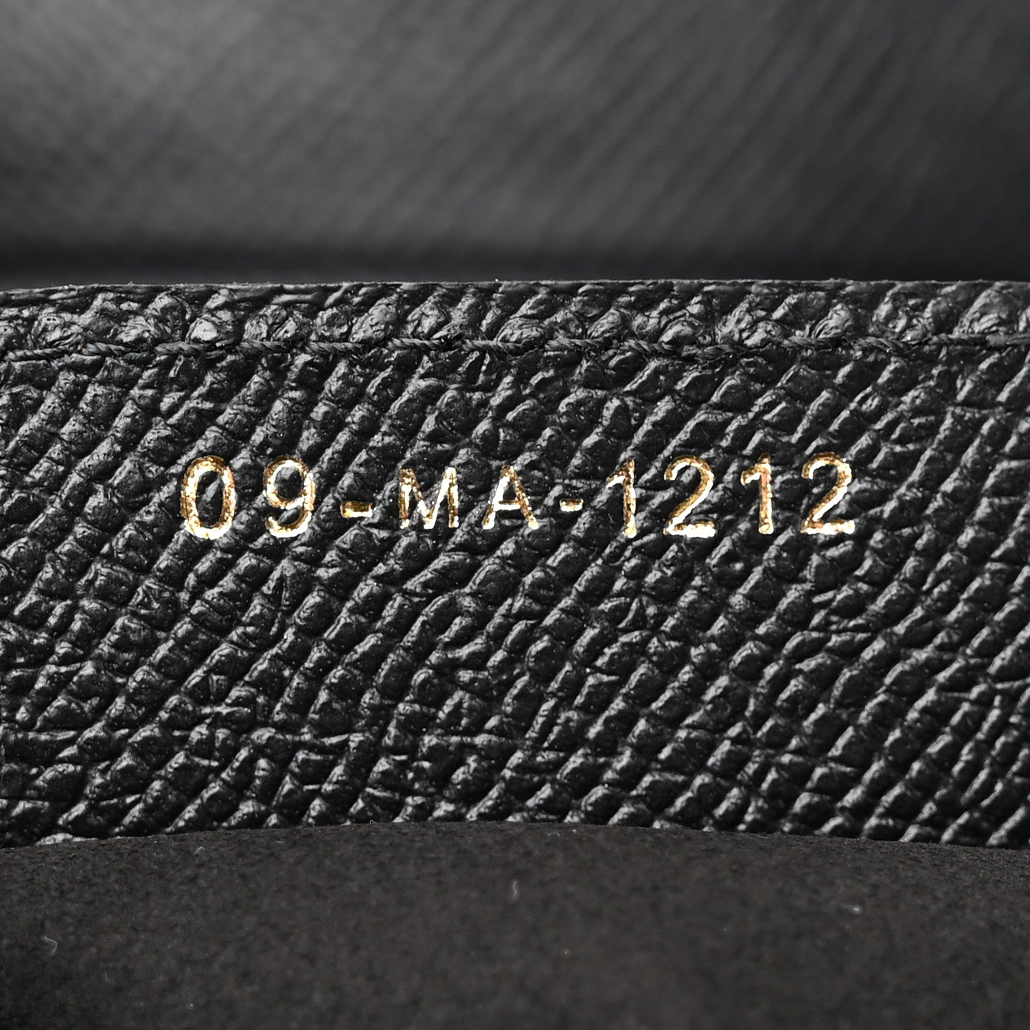 Christian Dior Grained Calfskin Saddle Bag With Strap Black 7 of 12