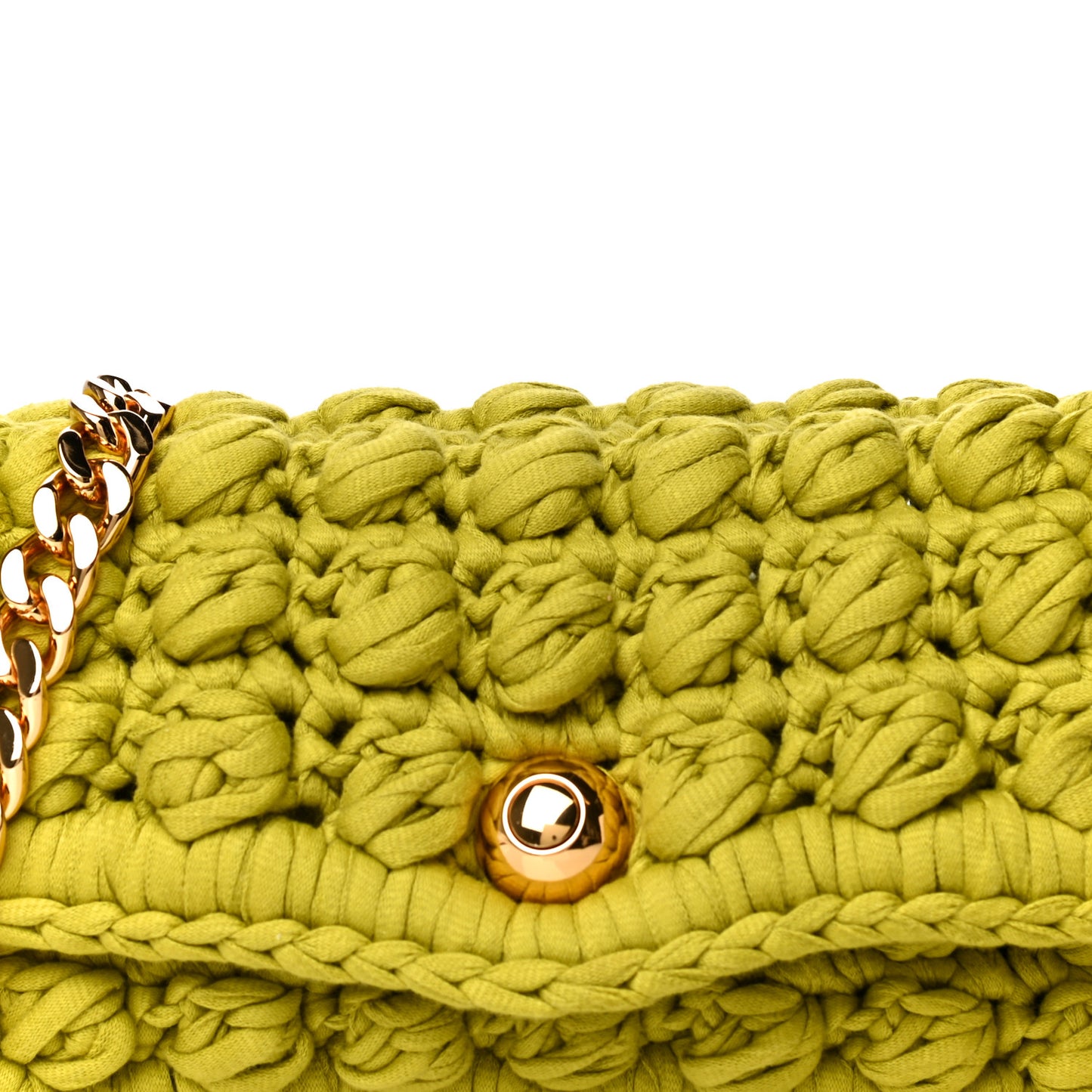 Jersey Crochet Shoulder Bag Kiwi