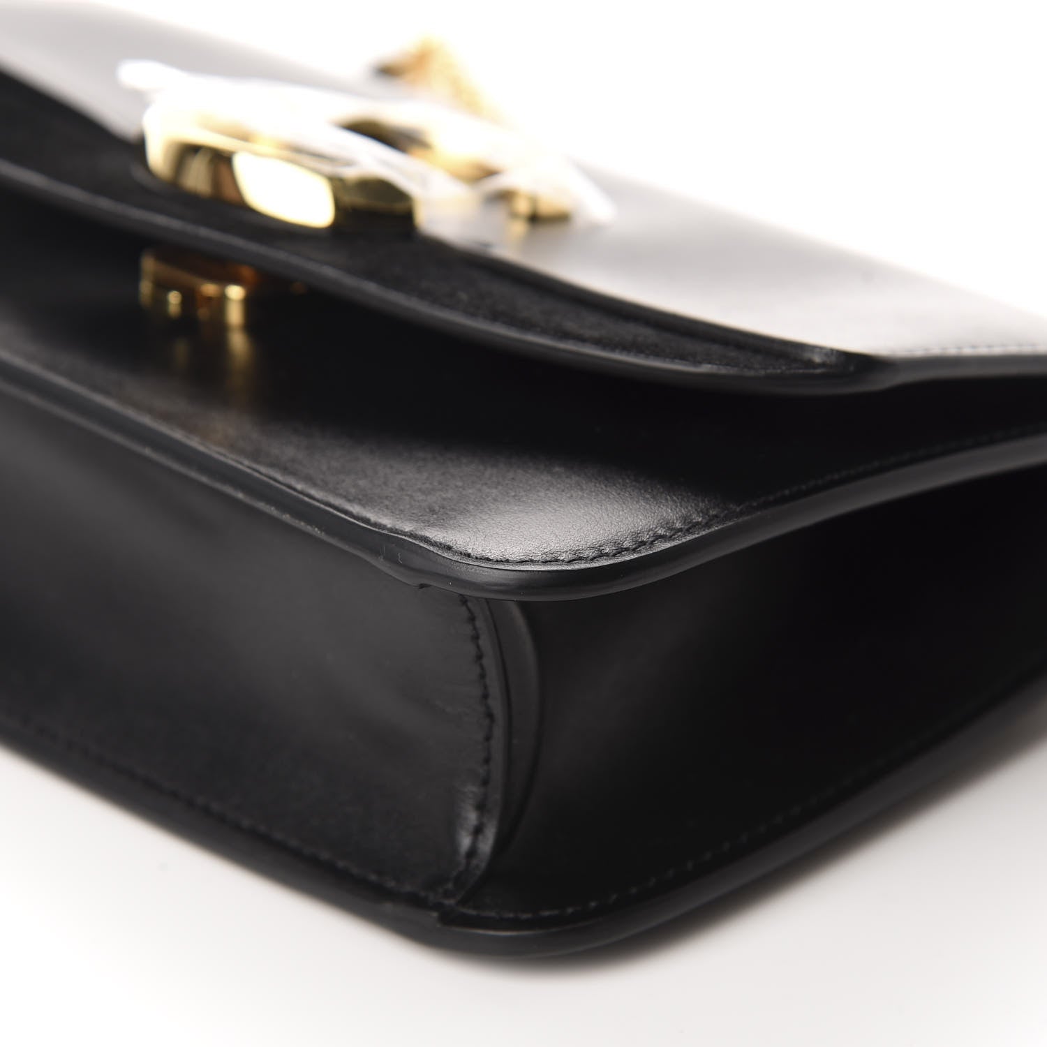 Chloe Calfskin Suede C Clutch With Chain Black 7 of 10