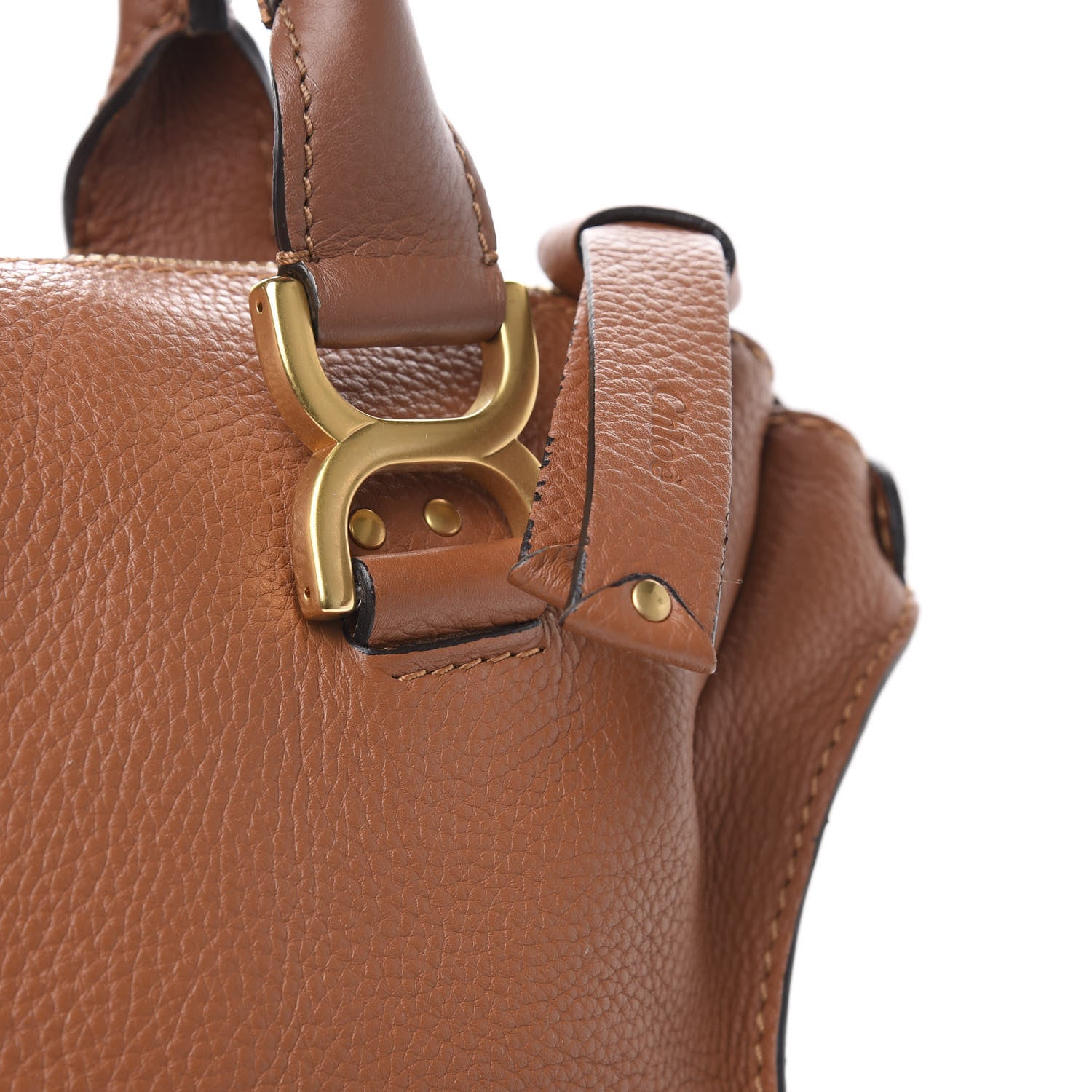 Chloe Calfskin Large Marcie Satchel Tan 12 of 13