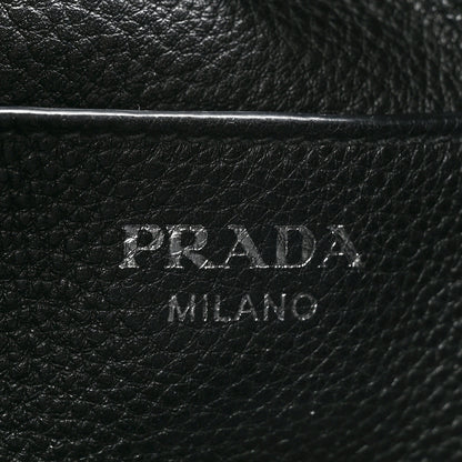 Prada Vitello Daino Medium Pocket Hobo Bag Black 6 of 12
