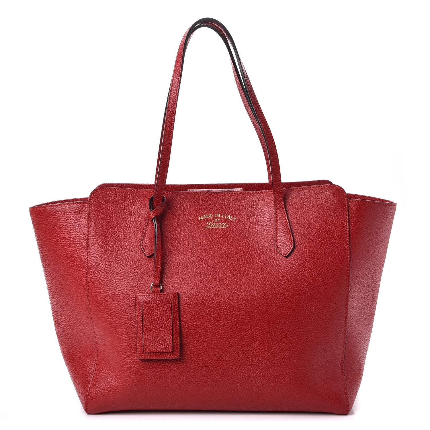 Gucci Dollar Calfskin Medium Swing Tote Red 1 of 6