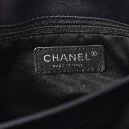 Chanel Calfskin Stitch Medium Flap Black 6 of 12