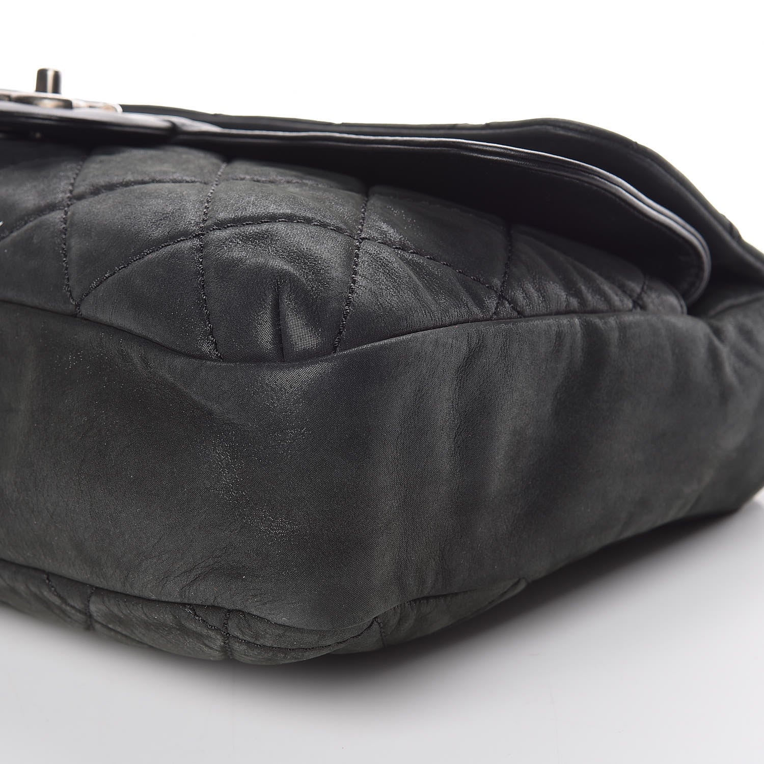 Chanel Iridescent Calfskin Jumbo In the Mix Double Flap Black 9 of 9