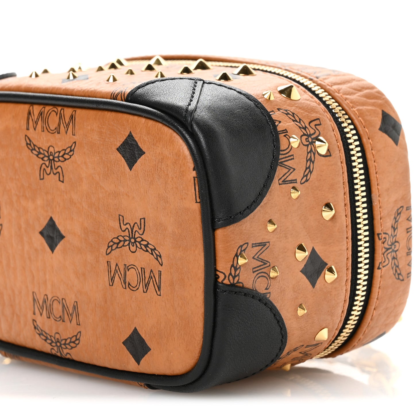 Visetos Rockstar Stud X-Mini Vanity Case Cognac