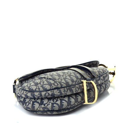 Christian Dior Monogram Saddle Bag Blue 4 of 10