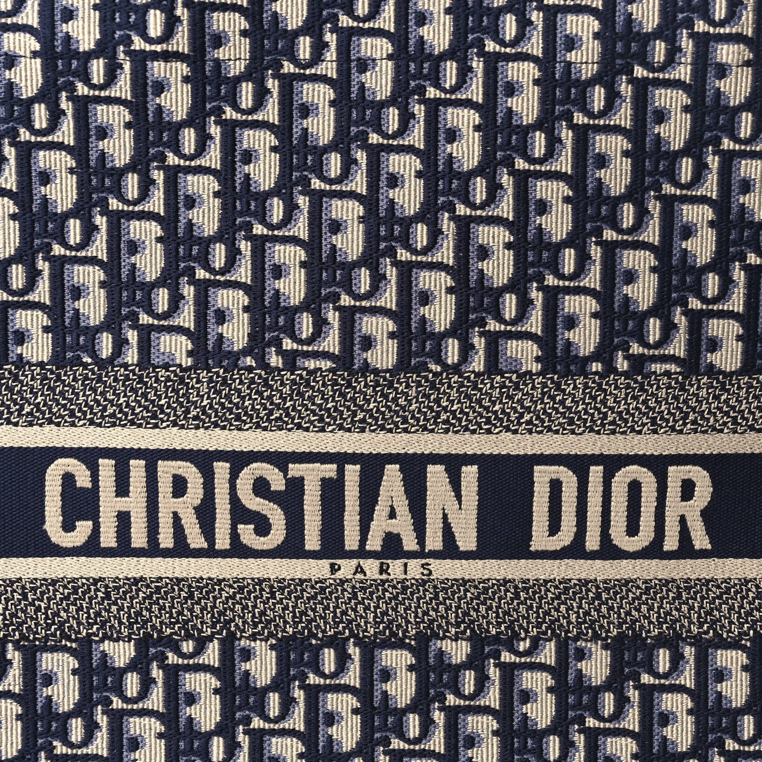 Christian Dior Oblique Large Book Tote  Blue Multicolor 6 of 8