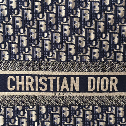 Christian Dior Oblique Large Book Tote  Blue Multicolor 6 of 8