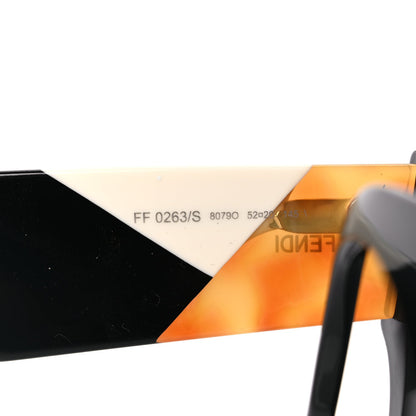 Fendi Facets Square Sunglasses FF 0263/S Black 6 of 7