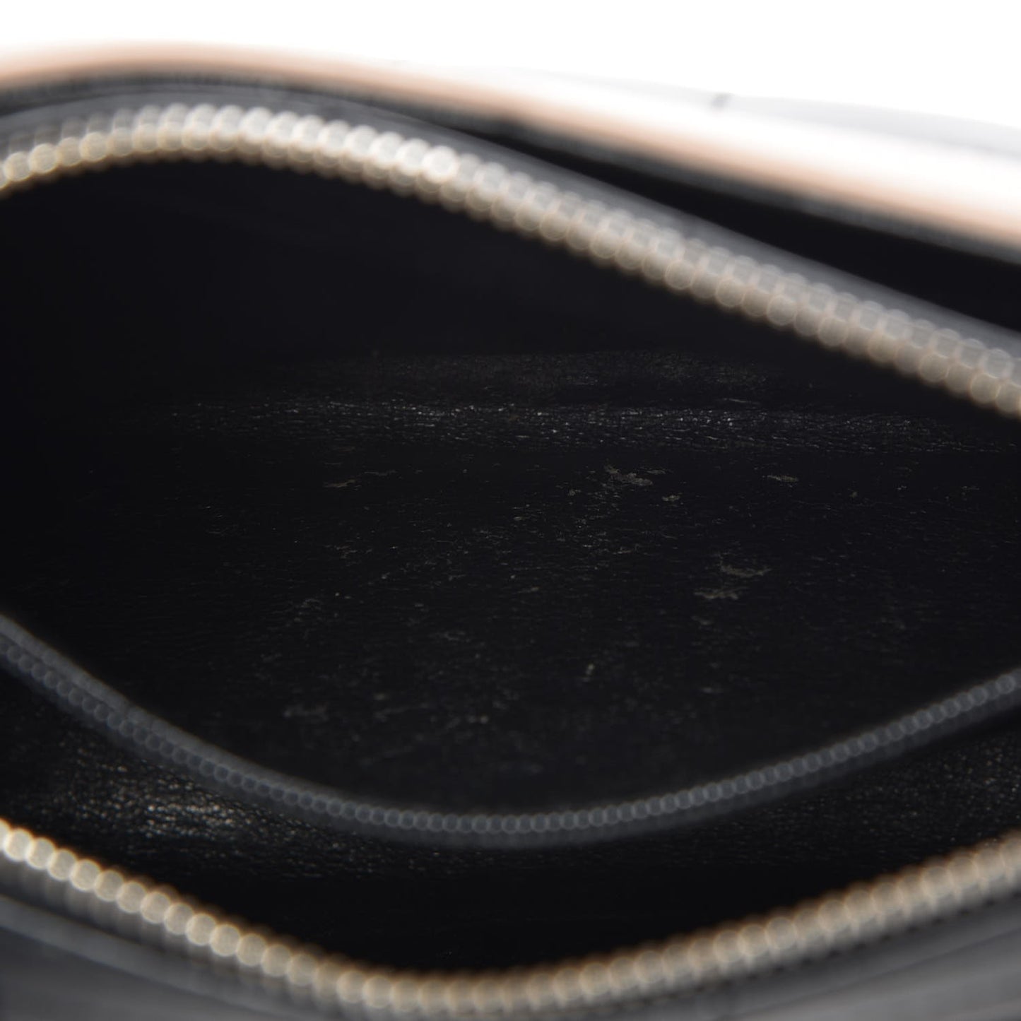 Calfskin Quilted Small Shoulder Bag Black Beige