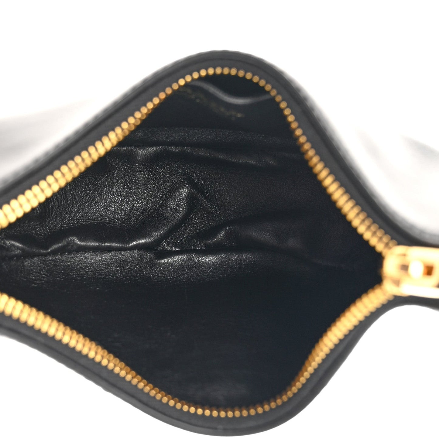Soft Calfskin Arque Shoulder Bag Black