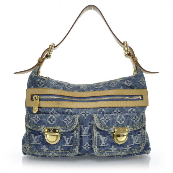 Louis Vuitton Monogram Denim Baggy PM Blue 1 of 10
